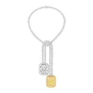 Messika, Fragments of Time Necklace with White and Yellow Diamonds – POA