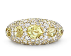 De Beers, Talisman Cocktail Ring in Yellow Gold – $28,000