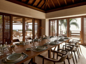 The dining room