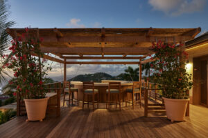 An outdoor bar
