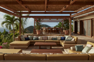 The outdoor terrace
