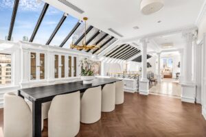 The dining room