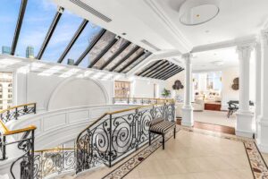 The second-floor foyer