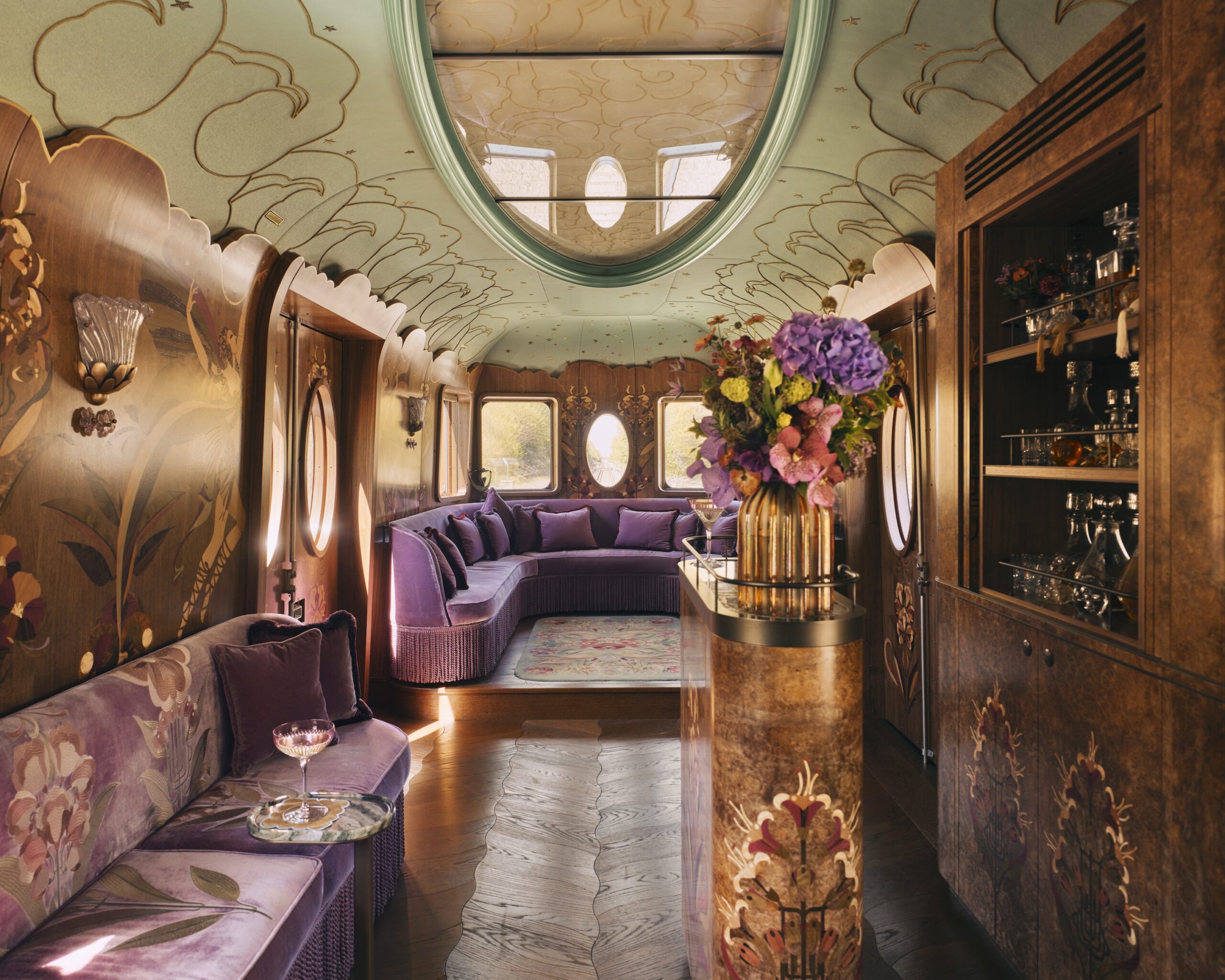 First Look Inside Baz Luhrmann’s Dreamlike Belmond Train Carriage